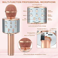 Advance Handheld Wireless Singing Mike Multi-Function Bluetooth Karaoke Mic with Microphone Speaker for All Smart Phones-thumb1