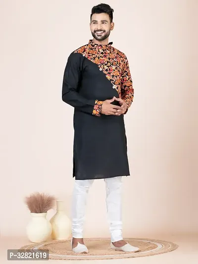 Men Printed Ethnic Dress Kurta Multicolor-thumb0