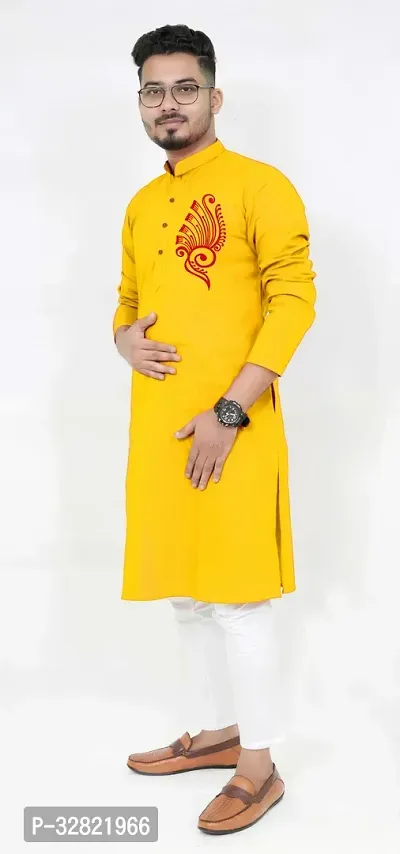 Traditional Cotton Kurta Set For Men-thumb0