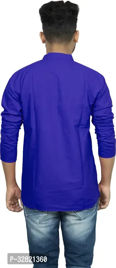 Stylish Cotton Stitched Short Kurta for Men-thumb2