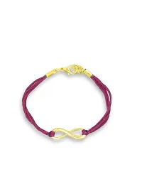 Stack Bracelet: Matte White Transparent Beads, Maroon Evil Eye, Gold tone Chain, Fancy Cube Spacers, Infinity, Leaf  Butterly Hanging Charm-thumb3