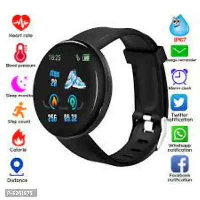Activity Tracker, Heart Rate Sensor, for All Boys  Girls Wristband - Black-thumb2