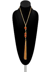 A2S2 Crystal Bead Sweater Long Chain Pendant Necklace for Women Fashion Brown/Gold Color Tassel Pendant Long Necklace Statement Neck Jewelry.(Brown) (Brown)-thumb4