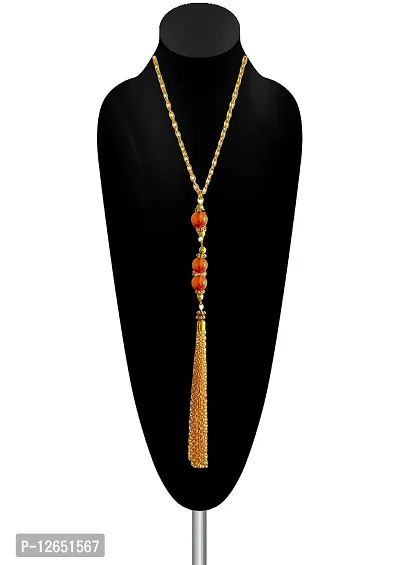 A2S2 Crystal Bead Sweater Long Chain Pendant Necklace for Women Fashion Brown/Gold Color Tassel Pendant Long Necklace Statement Neck Jewelry.(Brown) (Brown)-thumb5