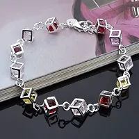 A2S2 Plata Women Colorful Glass Charm Bracelet  Bangle Fit Charm Bracelet-thumb1