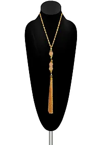 A2S2 Crystal Bead Sweater Long Chain Pendant Necklace for Women Fashion Light Brown/Gold Color Tassel Pendant Long Necklace Statement Neck Jewelry.(Light Brown) (Light Brown)-thumb2