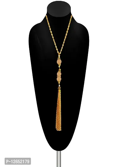 A2S2 Crystal Bead Sweater Long Chain Pendant Necklace for Women Fashion Light Brown/Gold Color Tassel Pendant Long Necklace Statement Neck Jewelry.(Light Brown) (Light Brown)-thumb5