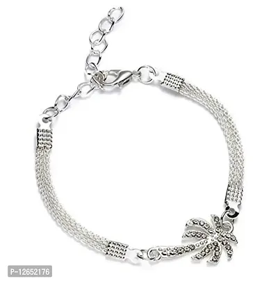 A2S2 RINHOO 925 Silver Jewelry Bracelets for Women Fashion Bangle Banquet Tree Key Bracelets