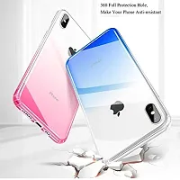 A2S2 (Buy ONE GET ONE Free) Clear Phone Case Cover Compatible for iPhone 6 6S Ultra Thin Cases Luxury Soft TPU Case Cover (Clear/Blue Case & One Clear/Red Case)-thumb4