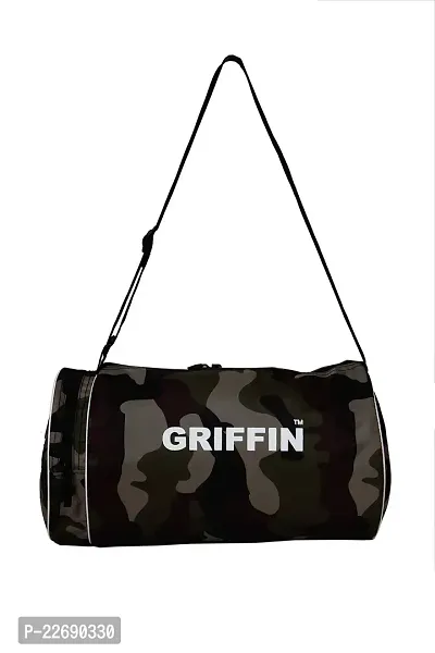 GRIFFIN Camouflage Gym Bag Men Gym Duffel Bag Dholki Bag For Gym Accessories Adjustable Shoulder Strap-thumb0
