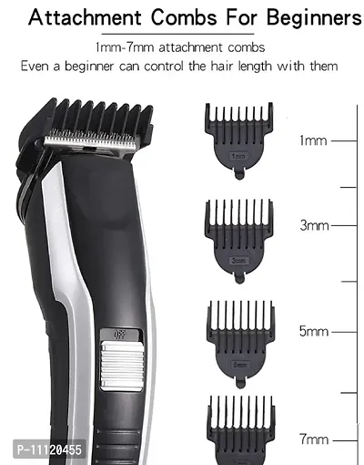 AT-538 Trimmer for men with Chargeable cable with stylish hair cutting capability, Multicolour-thumb0