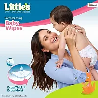 Little's Soft Cleansing Baby Wipes with Aloe Vera, Jojoba Oil and Vitamin E (72 wipes) - Pack of 1-thumb1