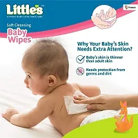 Little's Soft Cleansing Baby Wipes with Aloe Vera, Jojoba Oil and Vitamin E (72 wipes) - Pack of 1-thumb2