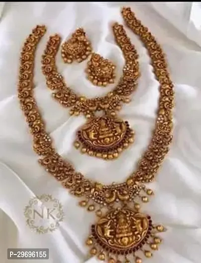 Stylish Golden Alloy Jewellery Set For Women-thumb0