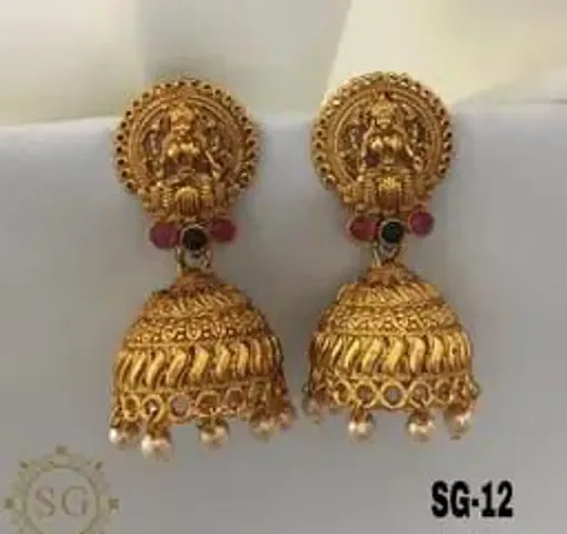 Beautiful Brass Jhumkas Earrings For Women