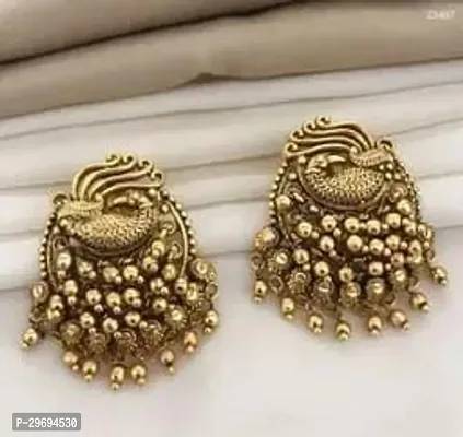 Beautiful Golden Brass  Chandbalis Earrings For Women-thumb0