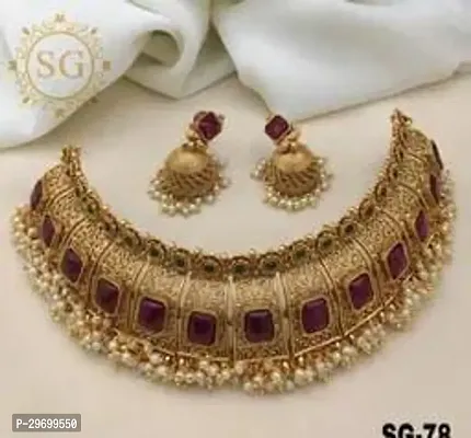 Stylish Golden Alloy  Jewellery Set For Women-thumb0