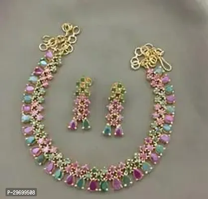 Stylish Multicoloured Alloy  Jewellery Set For Women-thumb0