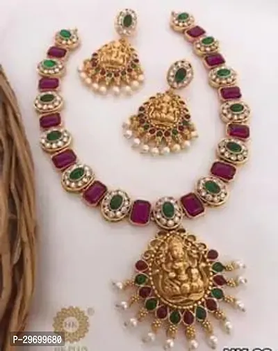 Designer Multicoloured Alloy Jewellery Set For Women