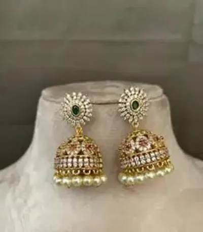 Beautiful Alloy Jhumkas Earrings For Women