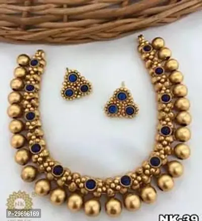 Stylish Golden Alloy Jewellery Set For Women-thumb0