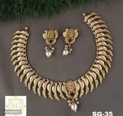 Stylish Golden Alloy  Jewellery Set For Women