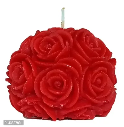 Rose Ball Decorative Candle-thumb2