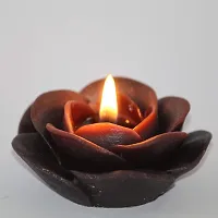 Shraddha Creation Paraffin wax Floating Candle, Pack of 8, Chocolate-thumb1