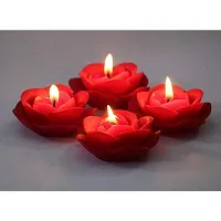 Shraddha Creation Paraffin wax Decorative Candle, Pack of 8, Rose-thumb2