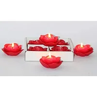 Shraddha Creation Paraffin wax Decorative Candle, Pack of 8, Rose-thumb4