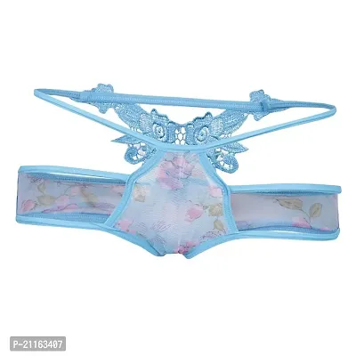 Buy myaddiction Women's Flower Underpants T-Back Underwear Ladies Lingerie  Bikini Panties Blue Online In India At Discounted Prices