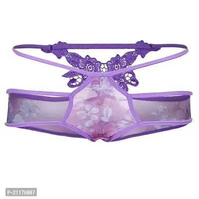 Buy myaddiction Women's Flower Underpants T-Back Underwear Ladies Lingerie  Bikini Panties Purple Clothing, Shoes Accessories, Womens Clothing, Intimates Sleep