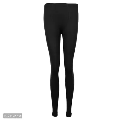 1pc Lady's Skin Color Fleece Lined Footed Leggings