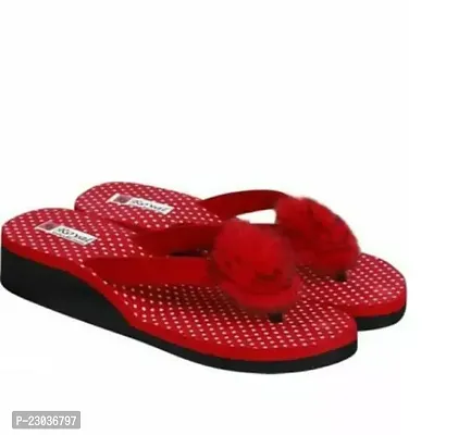 Elegant Red Dots Women Medium Belli Phool Sandals Pack Of 1 For Women
