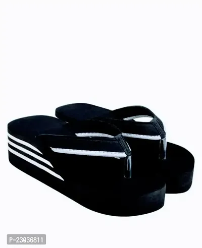 Elegant Black And Red Gold And White Patta Women Medium Sandals Pack Of 2 For Women-thumb3