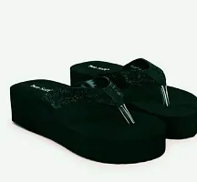 Elegant Black And White Patti Women Medium Sandals Pack Of 2 For Women-thumb1