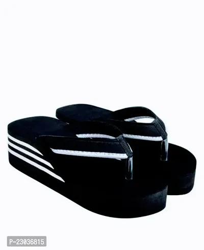 Elegant Black And White Patti Women Medium Sandals Pack Of 2 For Women-thumb3