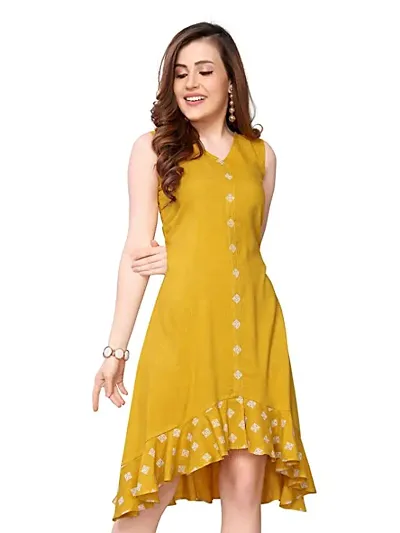 Stylish Crepe Self Design Dresses For Women