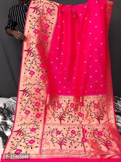 Fancy Net Saree with Blouse Piece for Women-thumb0