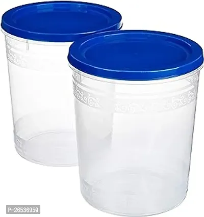 Stylish Plastic Jars And Containers Set Of 2