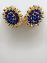 Sreevee Handmade Blue Kemp Stone Jewellery set for Women-thumb4