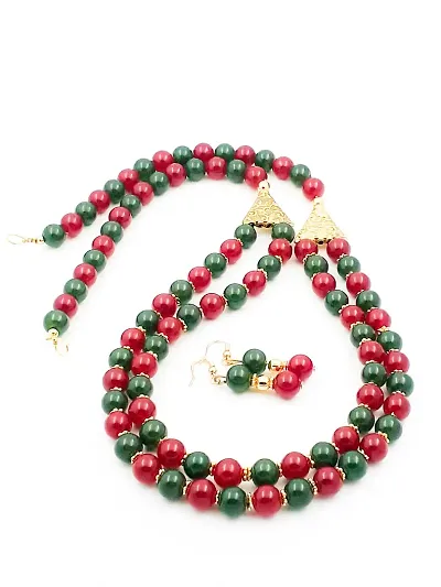 Sreevee Handmade And Beads Jewellery Necklace Set For Women