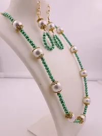 Green Pearl Jewellery Set For Women and Girls-thumb4