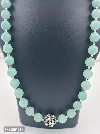 Turquoise Green and Black beads Jewellery Necklace And Earring Set Women  Girls-thumb3