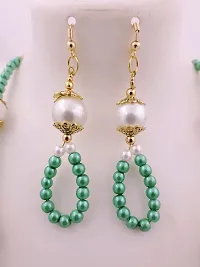 Green Pearl Jewellery Set For Women and Girls-thumb2