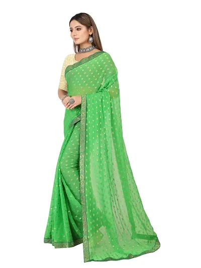 Best Selling Chiffon Saree with Blouse piece