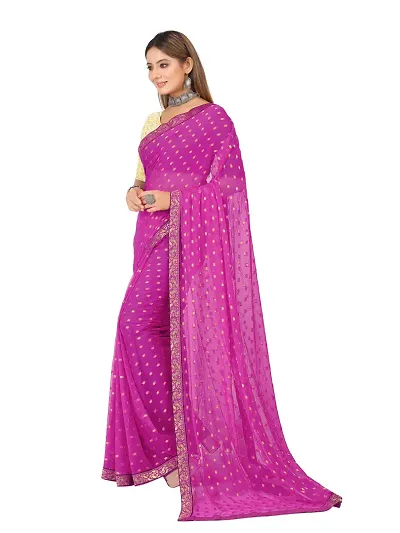 Best Selling Chiffon Saree with Blouse piece