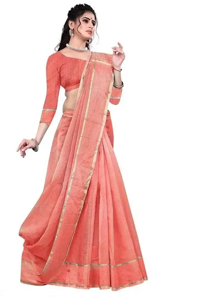 Fancy Silk Saree with Blouse Piece for Women