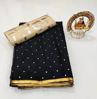 Fancy Chiffon Saree with Blouse Piece for Women