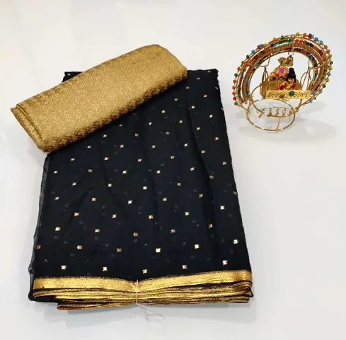 Fancy Chiffon Saree with Blouse Piece for Women